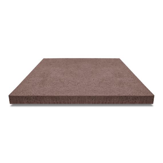 Oud Hollandse tegel zonder facet, gewapend  80x80x5 Roodbruin