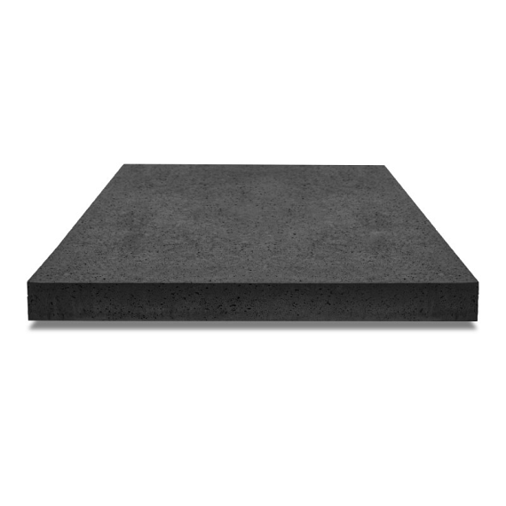 Oud Hollandse tegel zonder facet, gewapend  100x100x12 Carbon