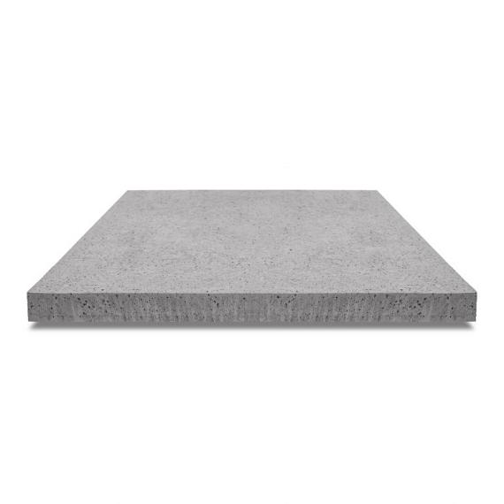 Oud Hollandse tegel zonder facet, gewapend  120x120x7 Grijs