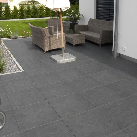 Puzzolato Nero, 60x60x3 cm rectified