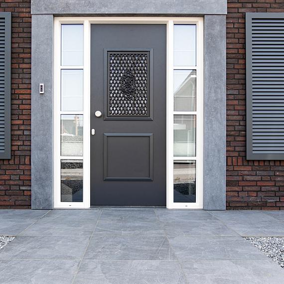 Ceramaxx Durban slate Black Berry, 60x60x3 cm rectified