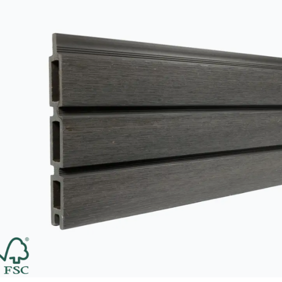 WPC fence board Modern Dark Grey 21x160mm (wb 150 mm) L-178cm FSC®100% FSC®-C003450
