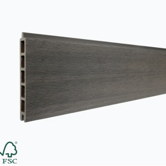 WPC Premium fence board Dark Grey 21x160mm (wb 150mm) L-178cm FSC®100% FSC®-C003450