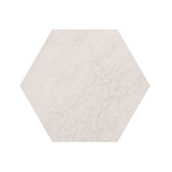 Staptegel Hexagons Ø60x52x2 Quarzite Bianca