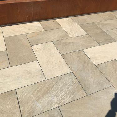Keramische tegel Quartz Gold 40x80x3 cm