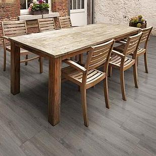Keramische tegel Timber Oyster 120x40x3 cm