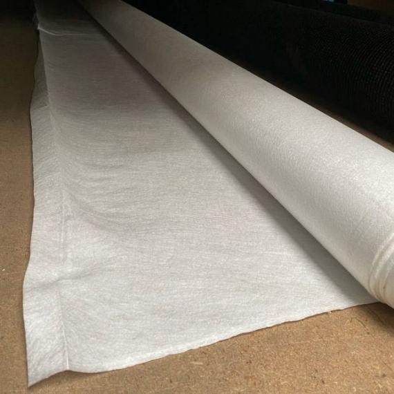 Drukverdelend doek (Geotextiel), Wit, 4 meter breed, prijs per m2