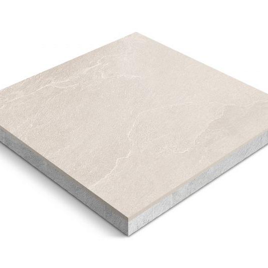Keramische tegel op onderbeton | Ceradeco | 60x60x4 cm | Nordica Sand