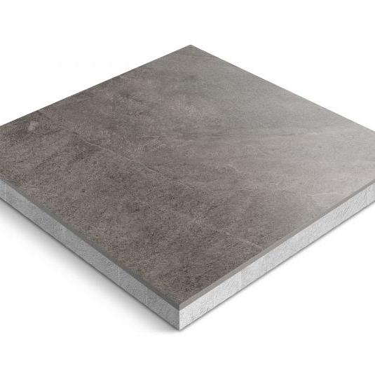 Keramische tegel op onderbeton | Ceradeco | 60x60x4 cm |  Slate Antracite