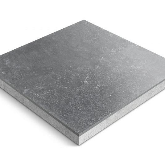Keramische tegel op onderbeton | Ceradeco | 60x60x4 cm | Castello Nero