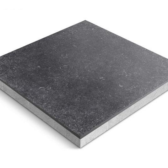 Keramische tegel op onderbeton | Ceradeco | 90x90x5 cm | Belga Antiquato