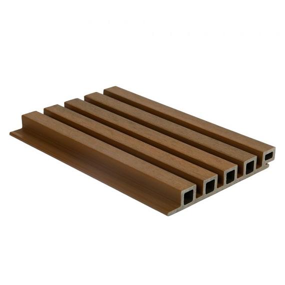 NewTechWood composiet co-extrusie wand bekleding castellation 25 profiel. 2.5x19.6x290 cm Teak