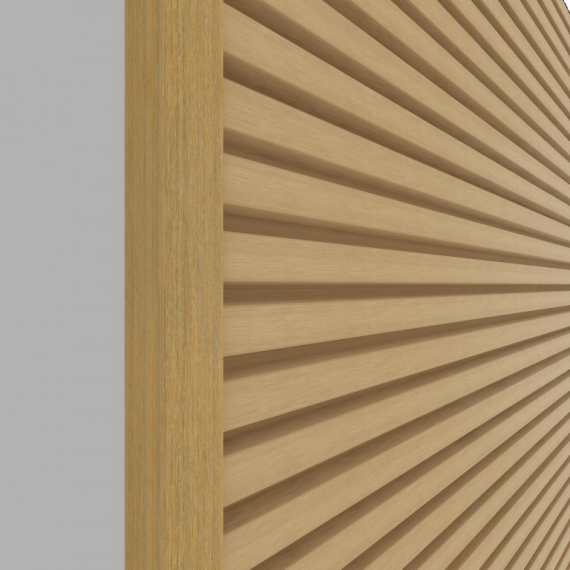 NewTechWood aluminium co-extrusie eindprofiel rhombus t.b.v. wand bekleding. 5x5x300 cm Red Cedar