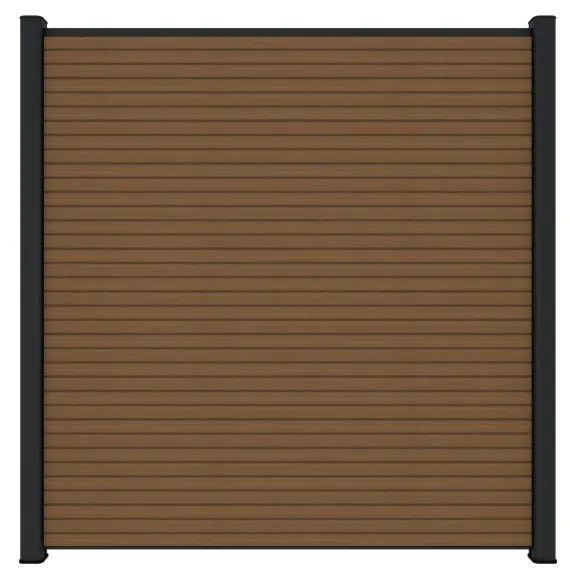 Newtechwood co-extrusie composiet scherm triple, 180x180 cm, teak.