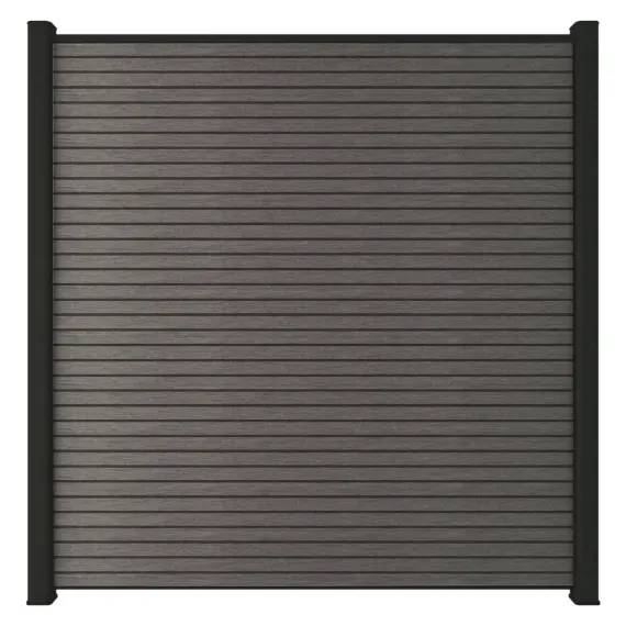 Newtechwood co-extrusie composiet scherm triple, 180x180 cm, silver gray.