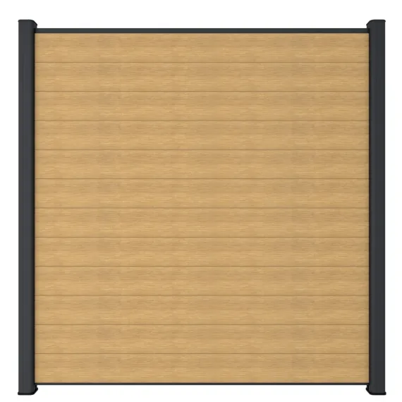 Newtechwood co-extrusie composiet scherm, 181x180 cm, red cedar.