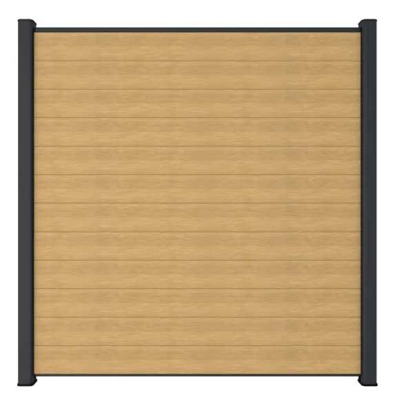 Newtechwood co-extrusie composiet scherm, 181x180 cm, red cedar.