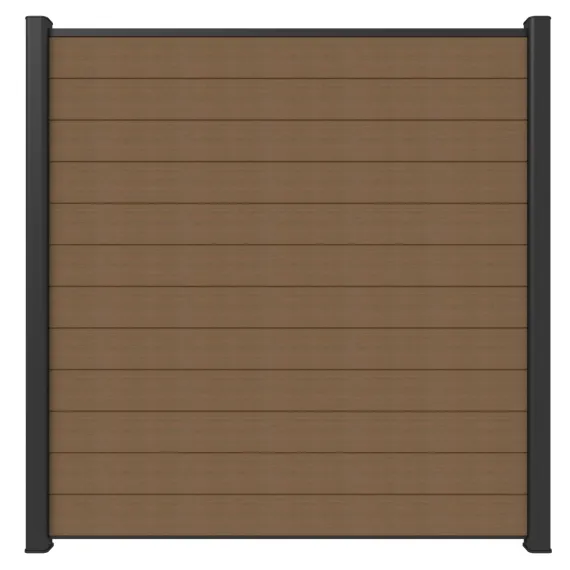 Newtechwood co-extrusie composiet scherm, 180x180 cm, teak.