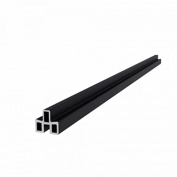Newtechwood aluminium frameset t.b.v. triple schermplanken, zwart.