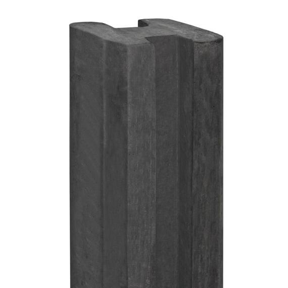 Berton©-sleufpaal Reest antraciet 11,5x11,5x272 cm tussenmodel