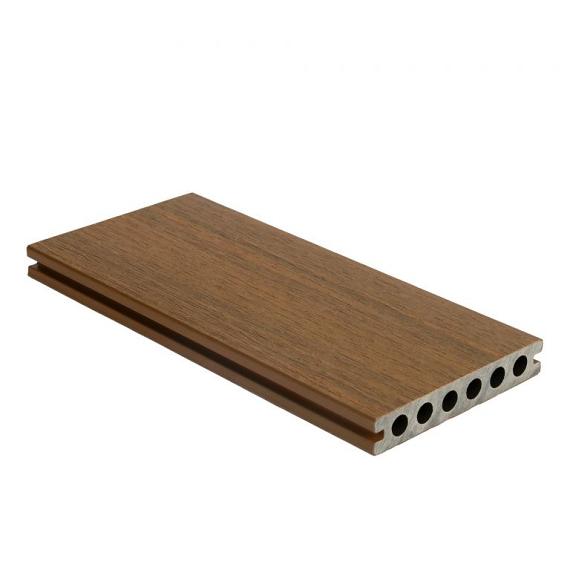 NewTechWood composiet co-extrusie dekdeel houtstructuur 2.3x13.8x400 cm Teak