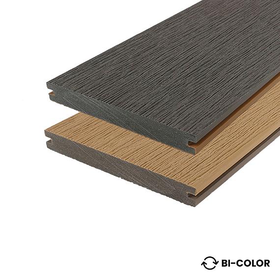 WPC 22,5x210mm 3m Fiberdeck Vintage Lunar Grey / Cedar FSC®100%