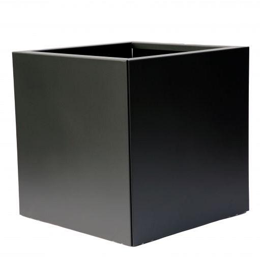 Bloembak vlak grafiet zwart 60x60x60 cm