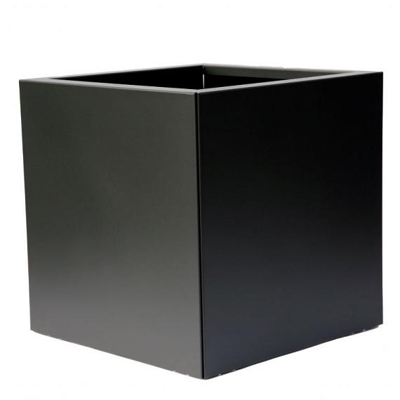 Bloembak vlak grafiet zwart 60x60x60 cm