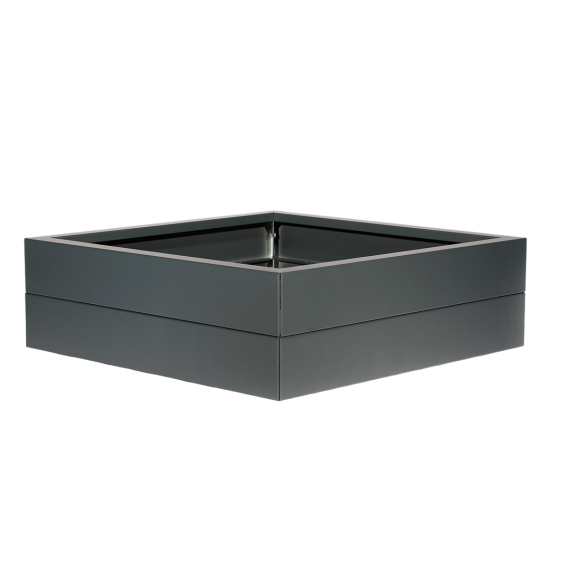 Bloembak antraciet 240x150x28 cm