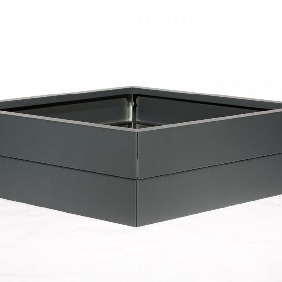 Bloembak antraciet 240x240x28 cm