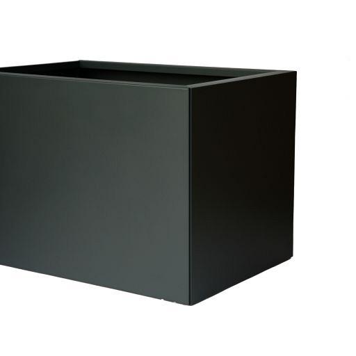 Bloembak vlak grafiet zwart 60x90x60 cm