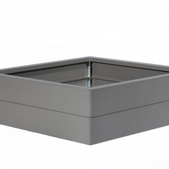 Bloembak taupe 210x210x28 cm