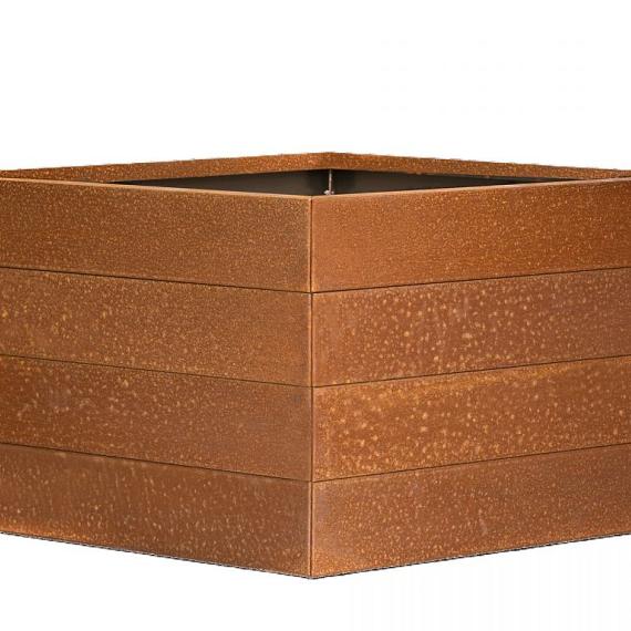 Bloembak corten 180x180x70 cm