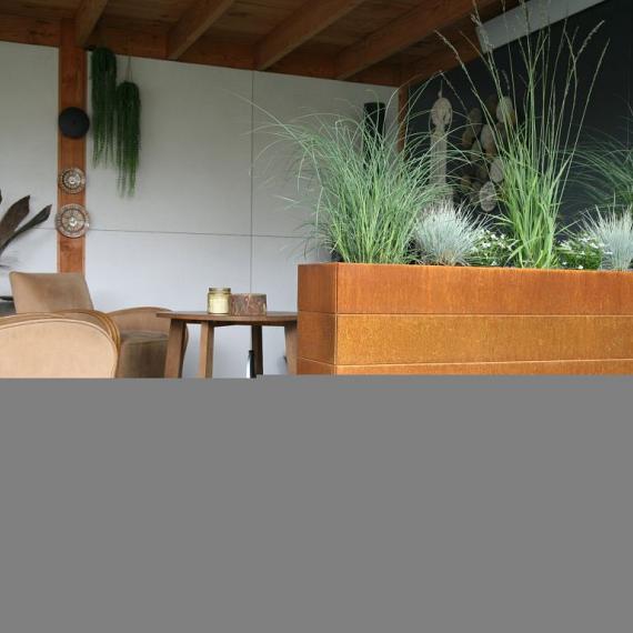 Bloembak corten 270x210x70 cm