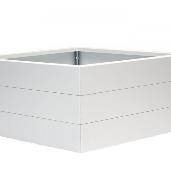 Bloembak wit 90x90x42 cm
