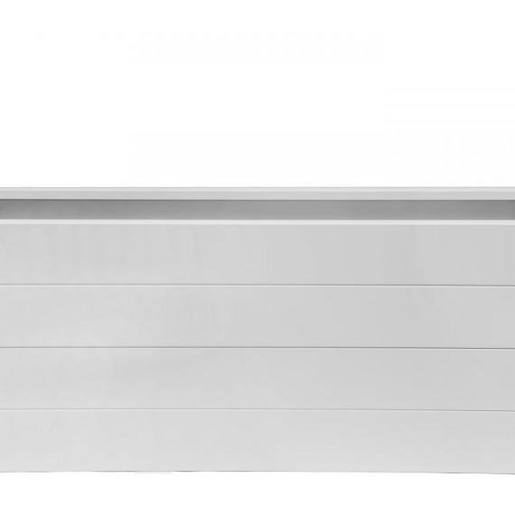 Bloembak wit 150x30x56 cm