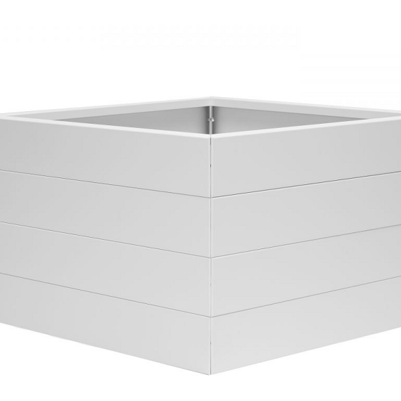 Bloembak wit 150x150x70 cm