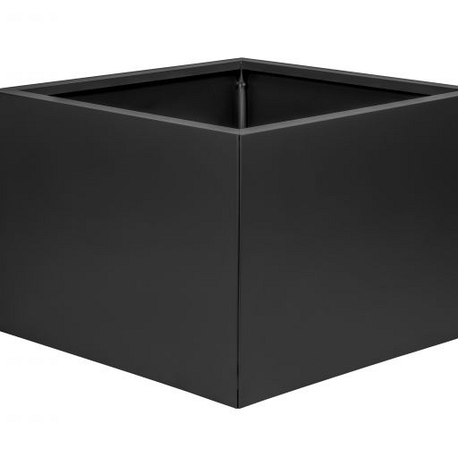 Bloembak vlak -  GRAFIET ZWART 60X60X40