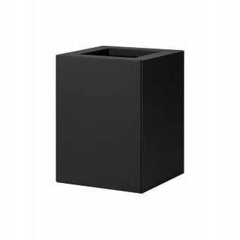 Bloembak vlak grafiet zwart 30x30x40 cm