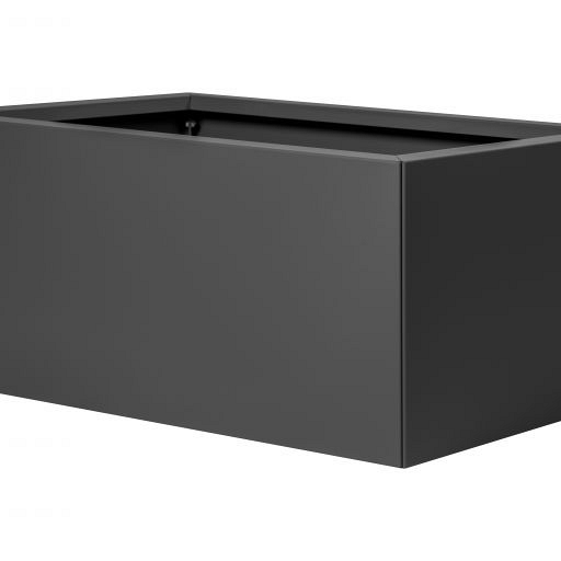 Bloembak vlak antraciet 60x90x40 cm
