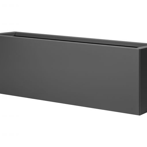 Bloembak vlak antraciet 30x120x60 cm