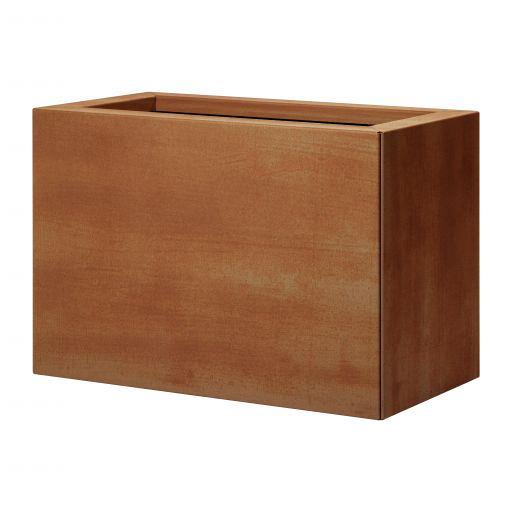 Bloembak vlak - CORTEN 30X60X40