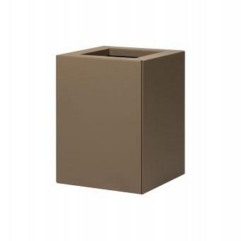 Bloembak vlak supra bruin 30x30x40 cm
