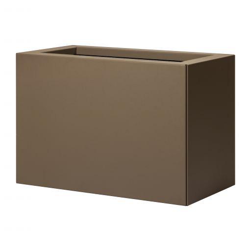 Bloembak vlak supra bruin 30x60x40 cm