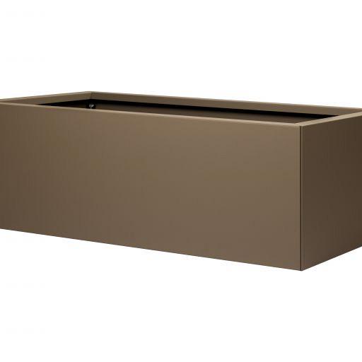 Bloembak vlak supra bruin 60x180x40 cm