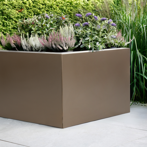 Bloembak vlak supra bruin 60x180x40 cm