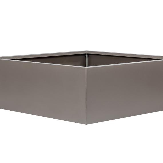 MBB Metalen bloembak taupe 60x90