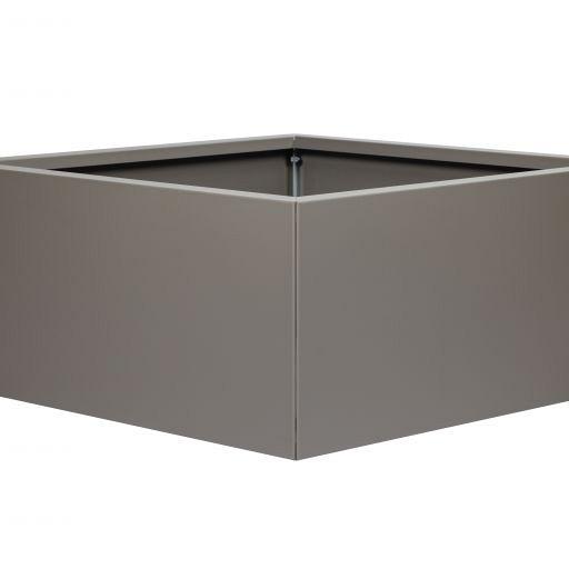 MBB Metalen bloembak taupe 90x90