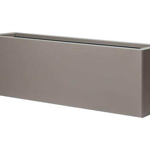 Bloembak vlak taupe 30x180x60 cm