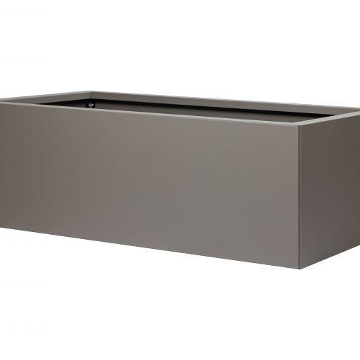 Bloembak vlak taupe 60x120x60 cm